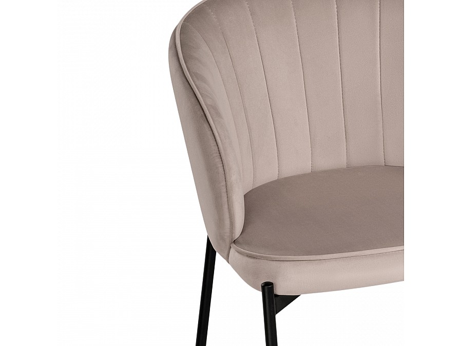 Стул на металлокаркасе Нейл латте / черный