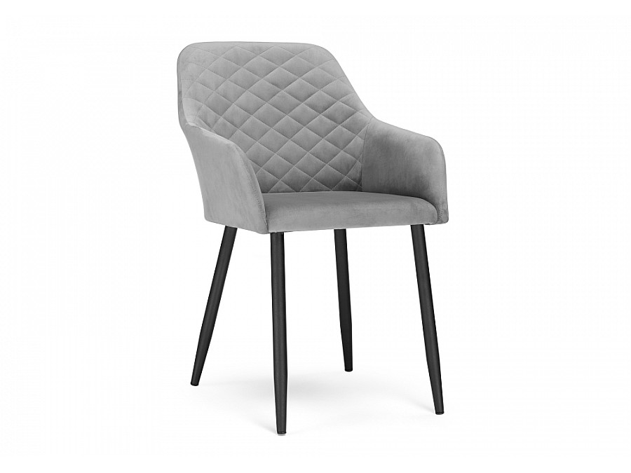 Стул на металлокаркасе Стив темно-серый / черный