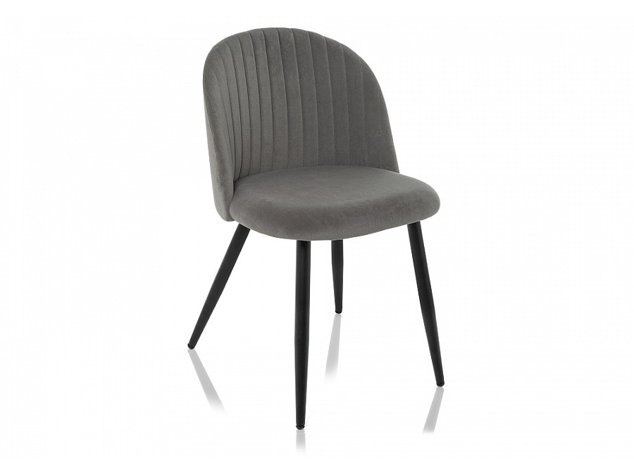 Стул на металлокаркасе Gabi 1 dark gray / black