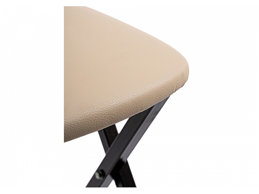 Стул на металлокаркасе Elevis ваниль крап / темный мусс