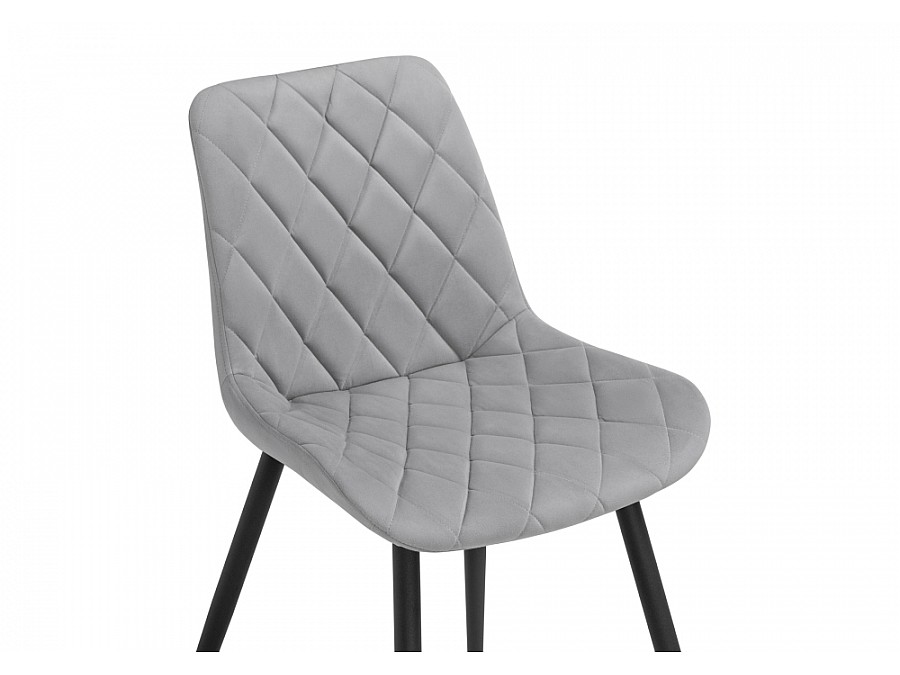 Стул на металлокаркасе Баодин Б/К светло-серый / черный