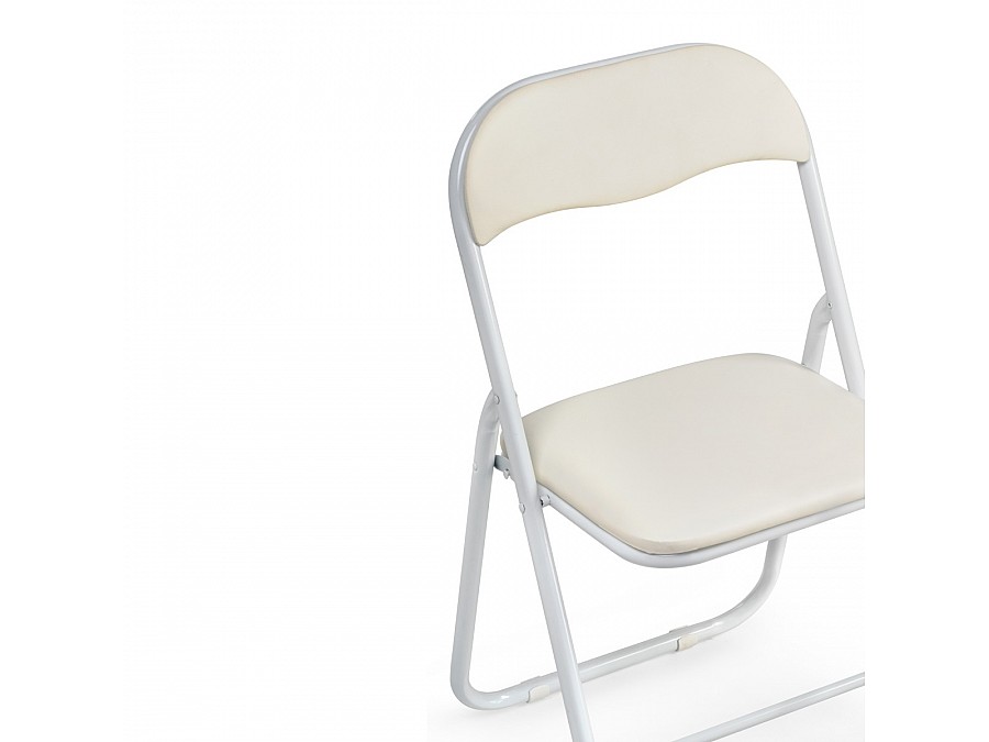 Стул на металлокаркасе Fold 1 складной beige / white