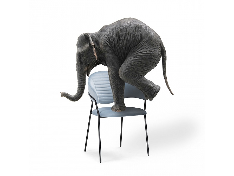 Стул на металлокаркасе Рансол голубой /черный глянец