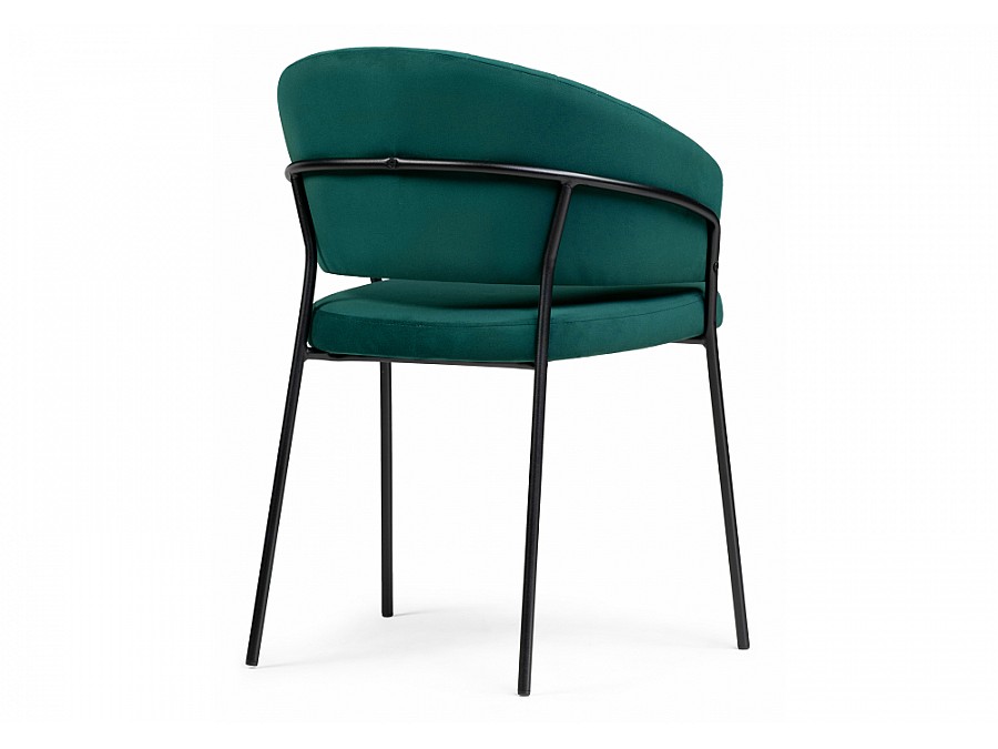 Стул на металлокаркасе Лео бирюзовый / черный