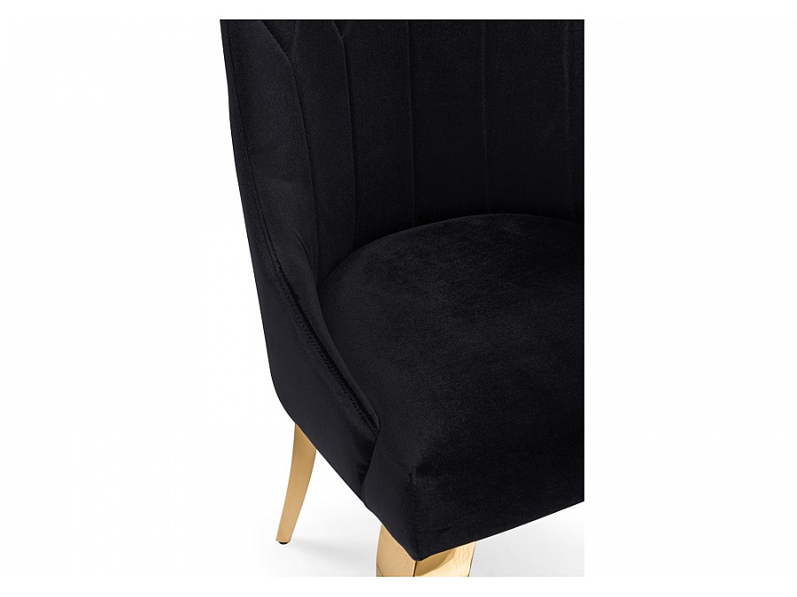 Стул на металлокаркасе Gustav black / gold