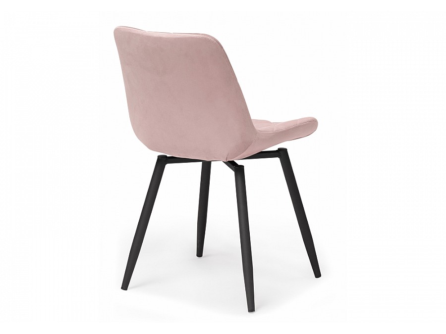 Стул на металлокаркасе Баодин К крутящийся розовый / черный