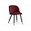 Стул на металлокаркасе Gabi wine red / black