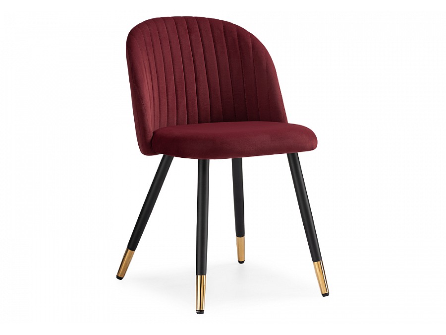 Стул на металлокаркасе Gabi wine red / black