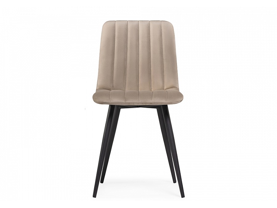 Стул на металлокаркасе Дани бежевый / черный