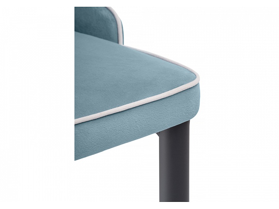 Стул на металлокаркасе Kora 1 light blue / white / black