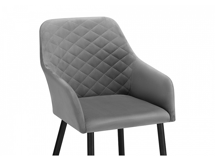 Стул на металлокаркасе Стив темно-серый / черный