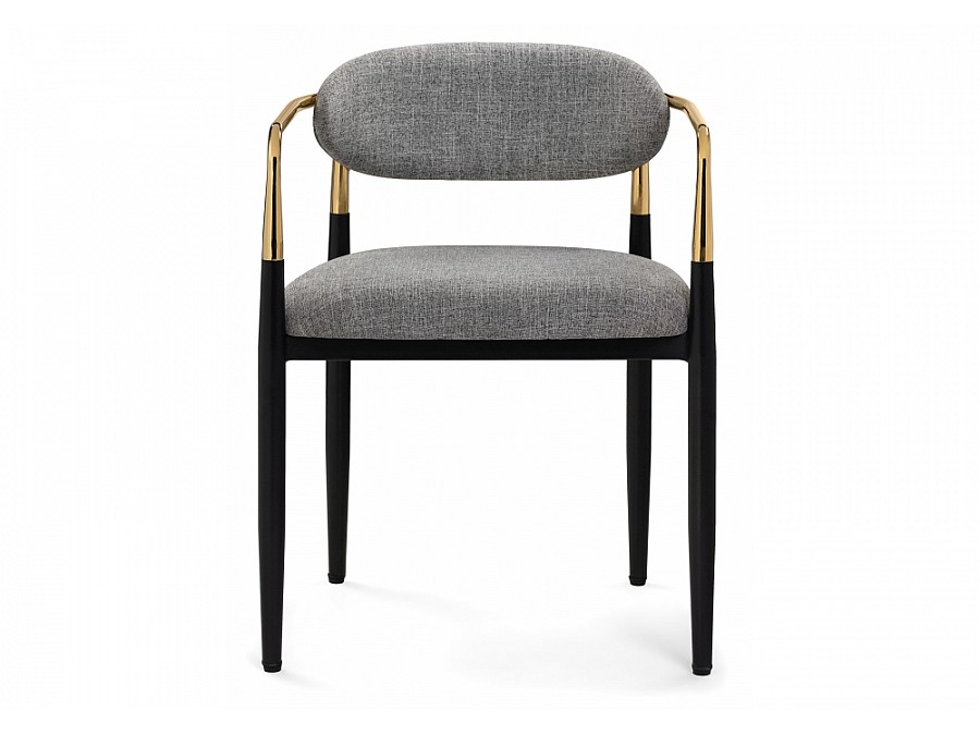 Стул на металлокаркасе Lord gray / black / gold