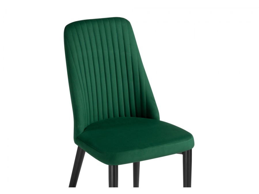 Стул на металлокаркасе Фена R зеленый / черный