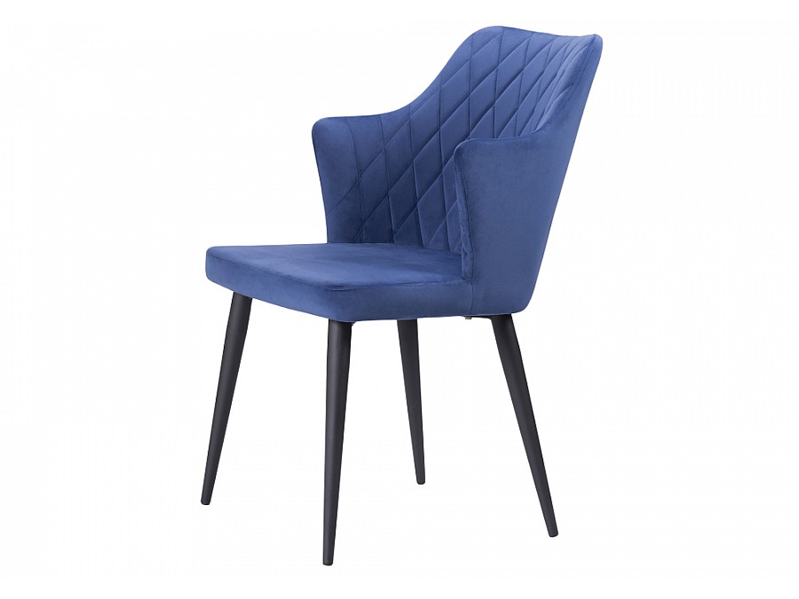 Стул на металлокаркасе Velen dark blue