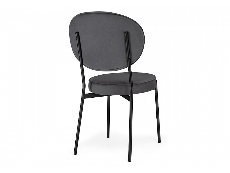 Стул на металлокаркасе Ройс антрацитовый / черный
