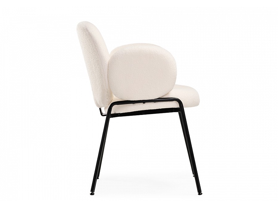Стул на металлокаркасе Kalipso white / black