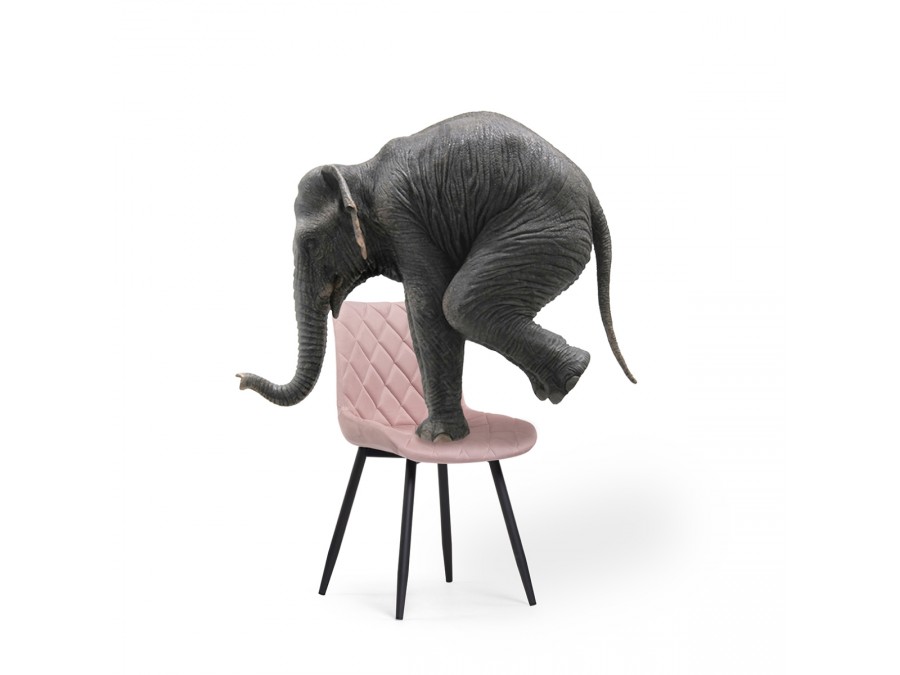 Стул на металлокаркасе Баодин Б/К розовый / черный