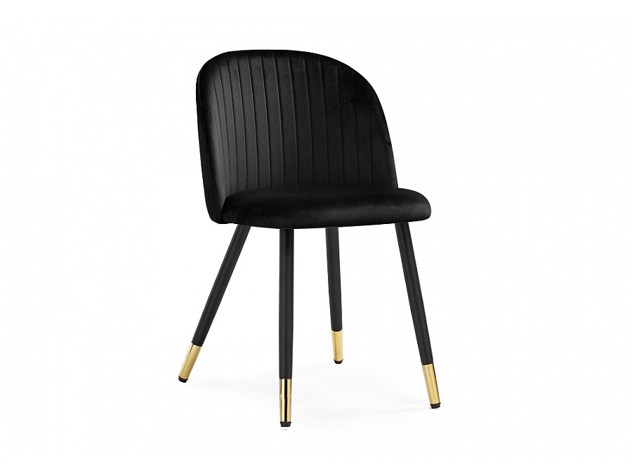 Стул на металлокаркасе Gabi black / black / gold