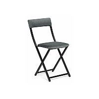 Стул на металлокаркасе Elevis темно-серый / черный