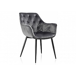 Стул на металлокаркасе Remo тёмно-серый