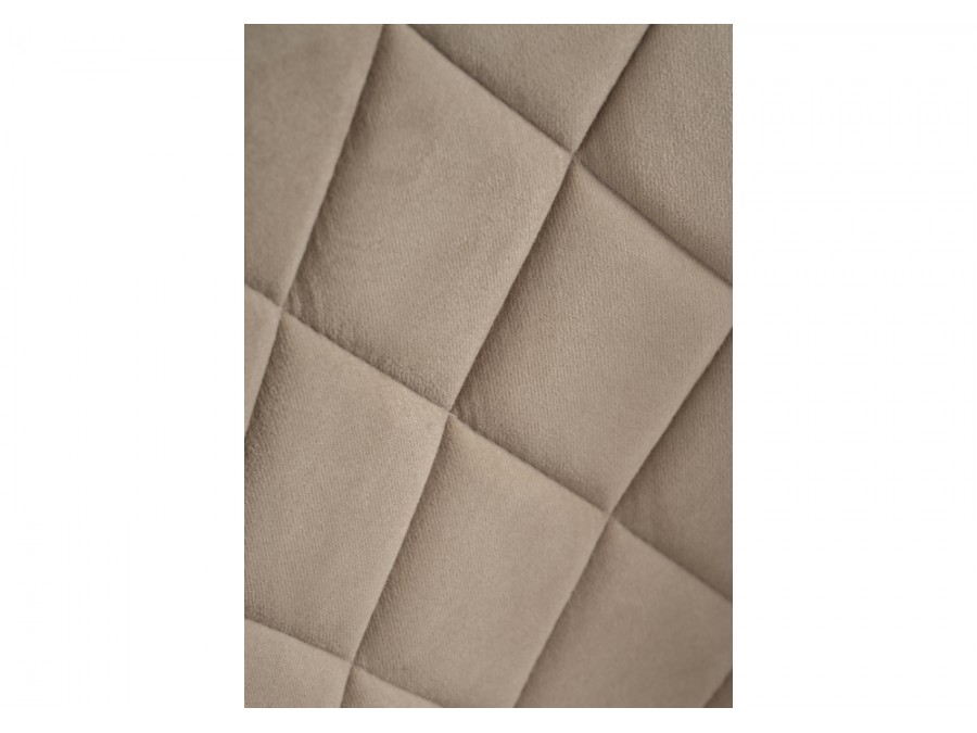 Стул на металлокаркасе Зест микровелюр 05 / черный глянец