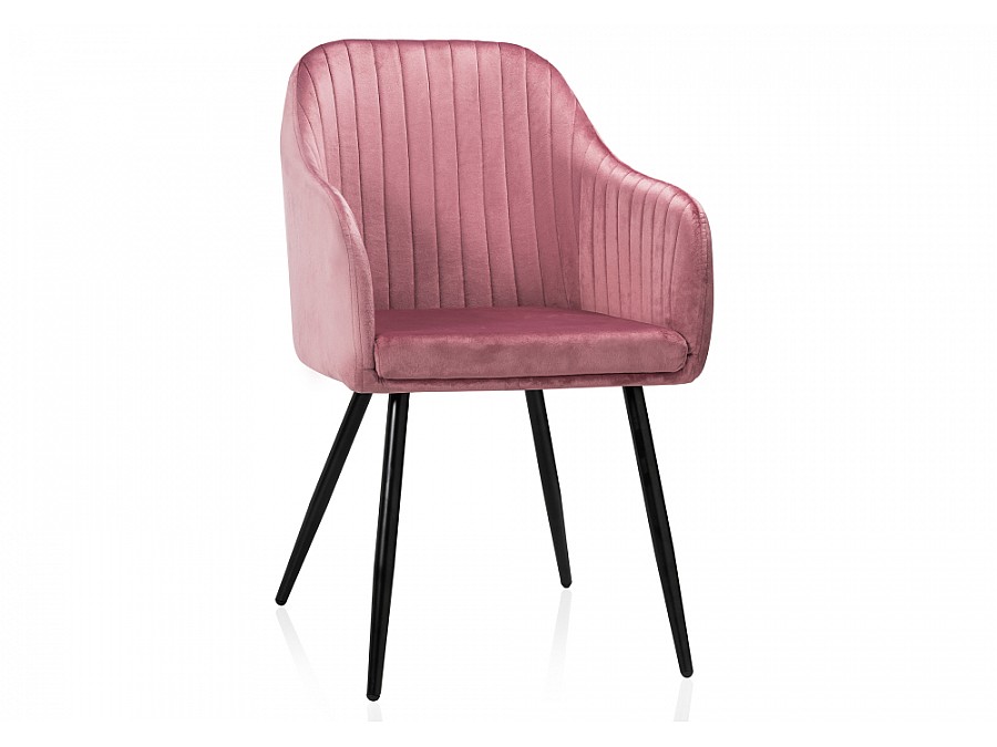 Стул на металлокаркасе Slam dark pink