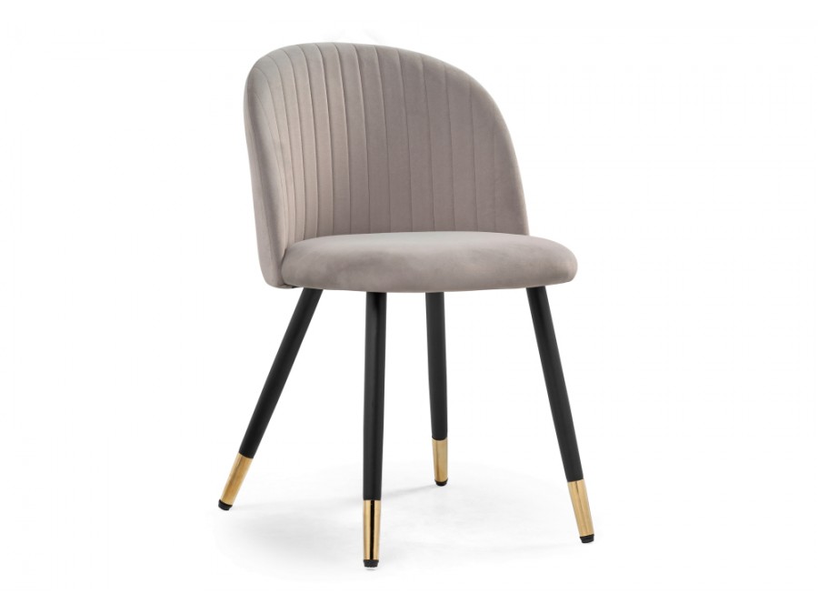 Стул на металлокаркасе Gabi latte / black / gold