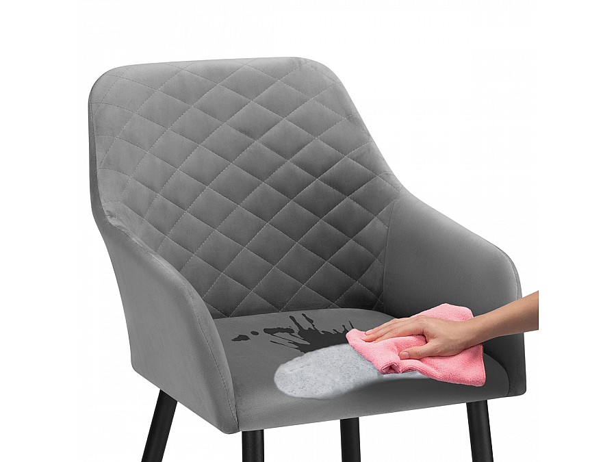 Стул на металлокаркасе Стив темно-серый / черный