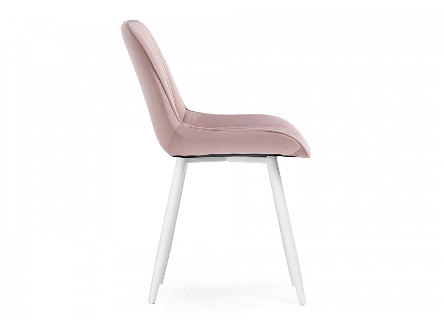 Стул на металлокаркасе Седа розовый / белый