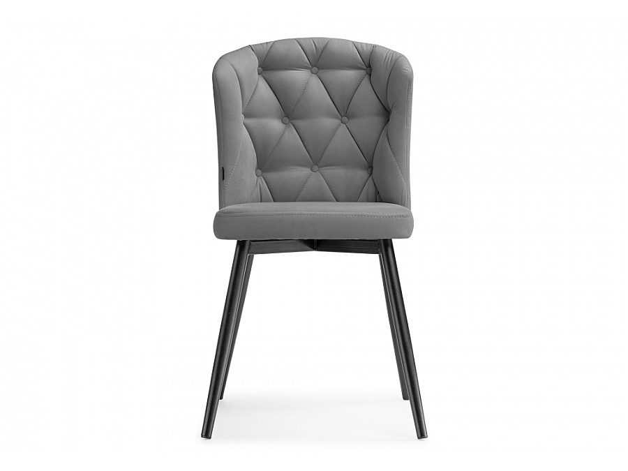 Стул на металлокаркасе Алиссум velutto 12 / черный