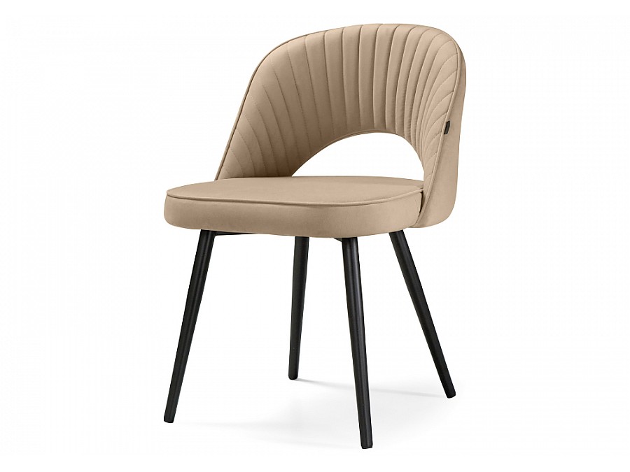 Стул на металлокаркасе Сандвикен черный / velutto 05