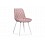 Стул на металлокаркасе Баодин без канта розовый / белый
