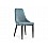 Стул на металлокаркасе Kora light blue / black