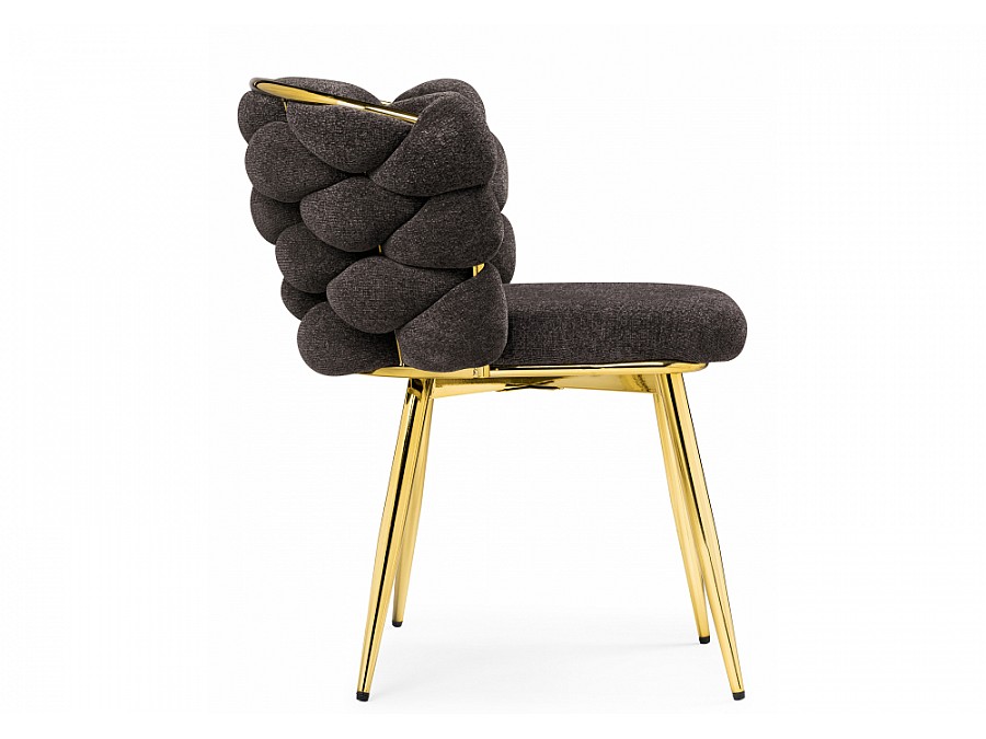 Стул на металлокаркасе Rendi gold / gray