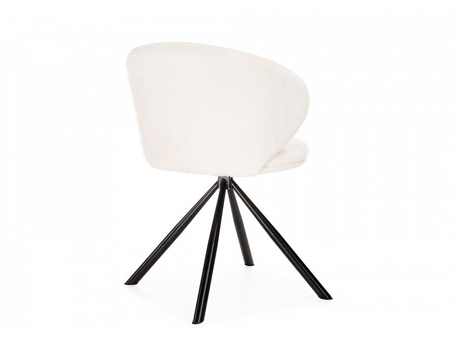 Стул на металлокаркасе Solomon крутящийся white / black