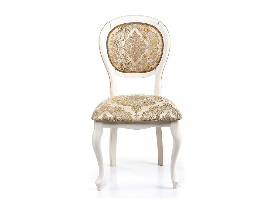 Стул деревянный Adriano молочный / патина