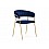Стул на металлокаркасе Kamelia 1 dark blue / gold