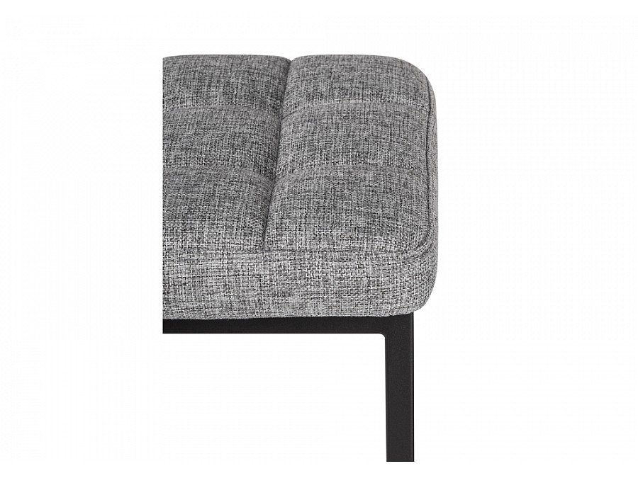 Табурет Байя рогожка графит / черный матовый