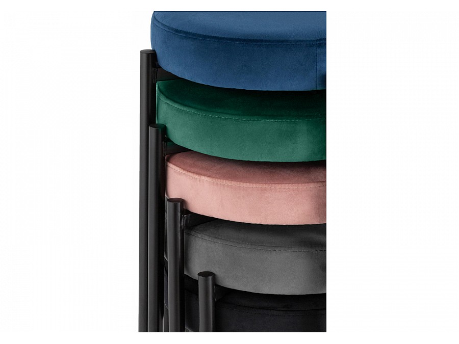 Табурет Кудо velutto 33 / черный