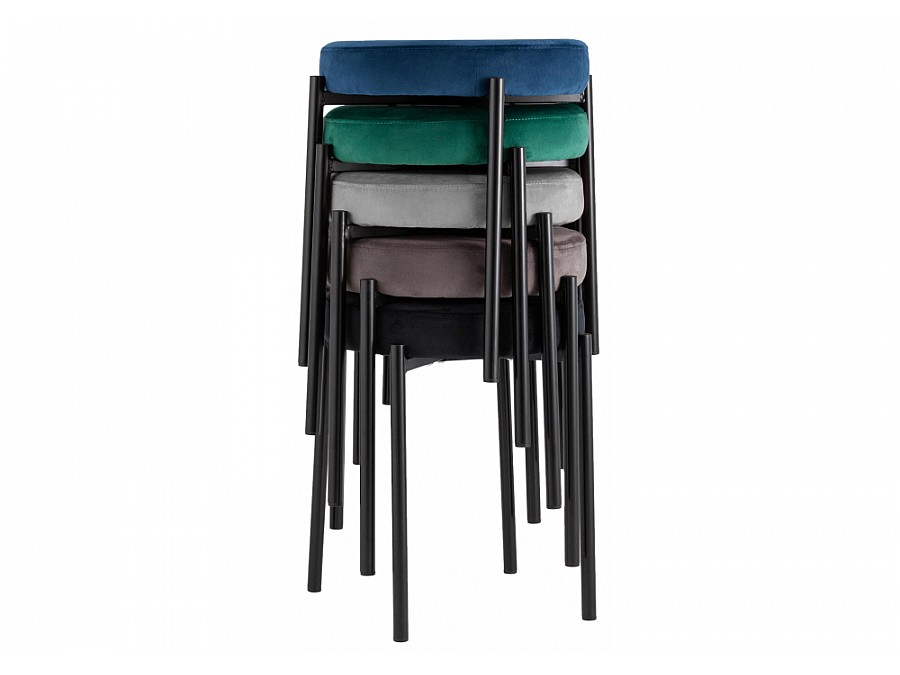 Табурет Кудо velutto 52 / черный