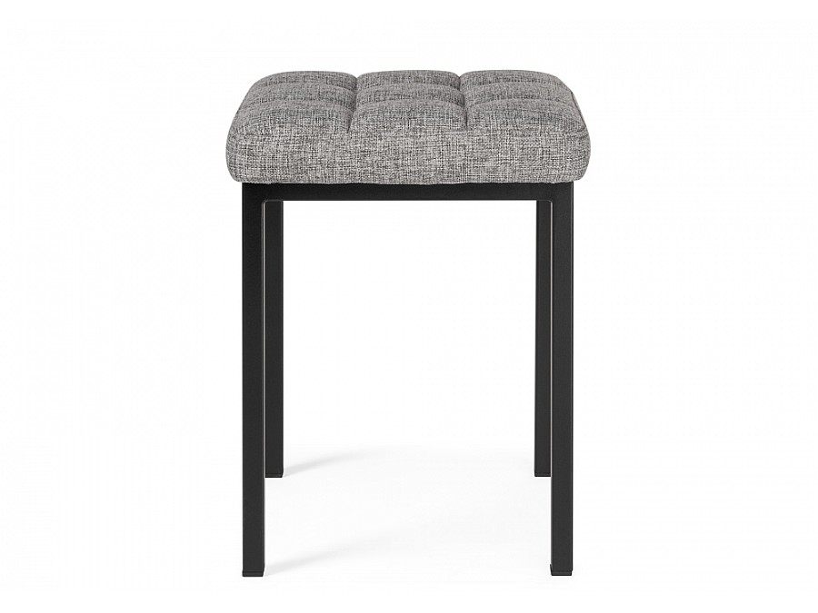 Табурет Байя рогожка графит / черный матовый
