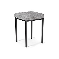 Табурет Байя рогожка графит / черный матовый