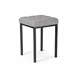 Табурет Байя рогожка графит / черный матовый