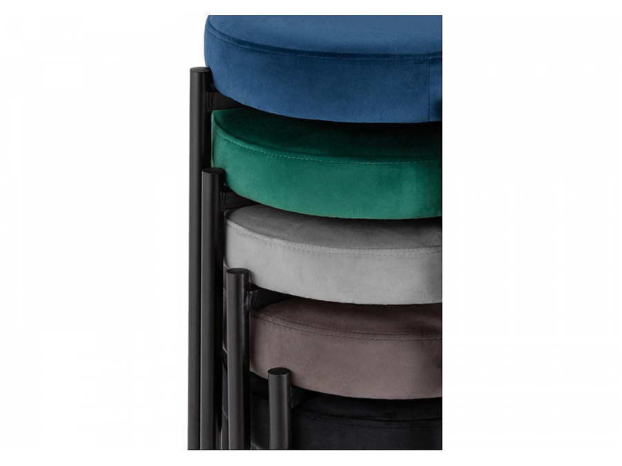 Табурет Кудо velutto 52 / черный