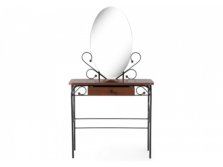 Туалетный столик Клео 3 черный / орех