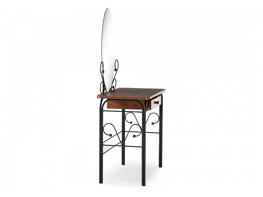 Туалетный столик Клео 3 черный / орех