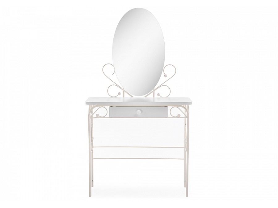 Туалетный столик Клео 3 белый / белый