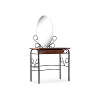 Туалетный столик Клео 3 черный / орех