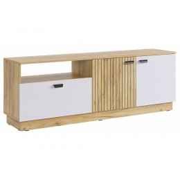 ТВ-тумба Моди дуб крафт золотой / белое дерево