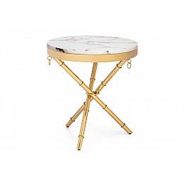 Журнальный стол Monika 50х55 marble / gold
